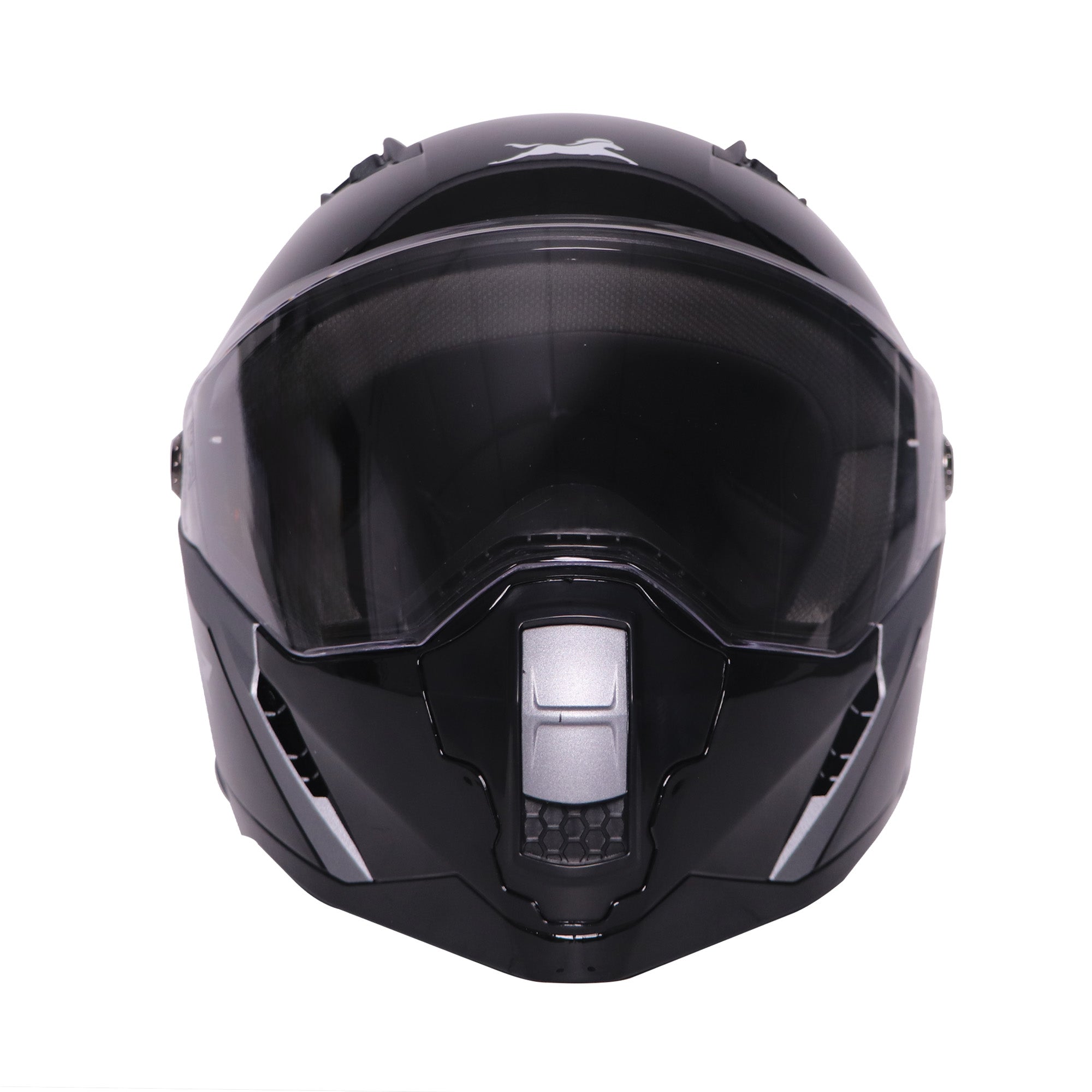 TVS Raider Full Face Helmet, Color: Black & Grey | ISI Certified